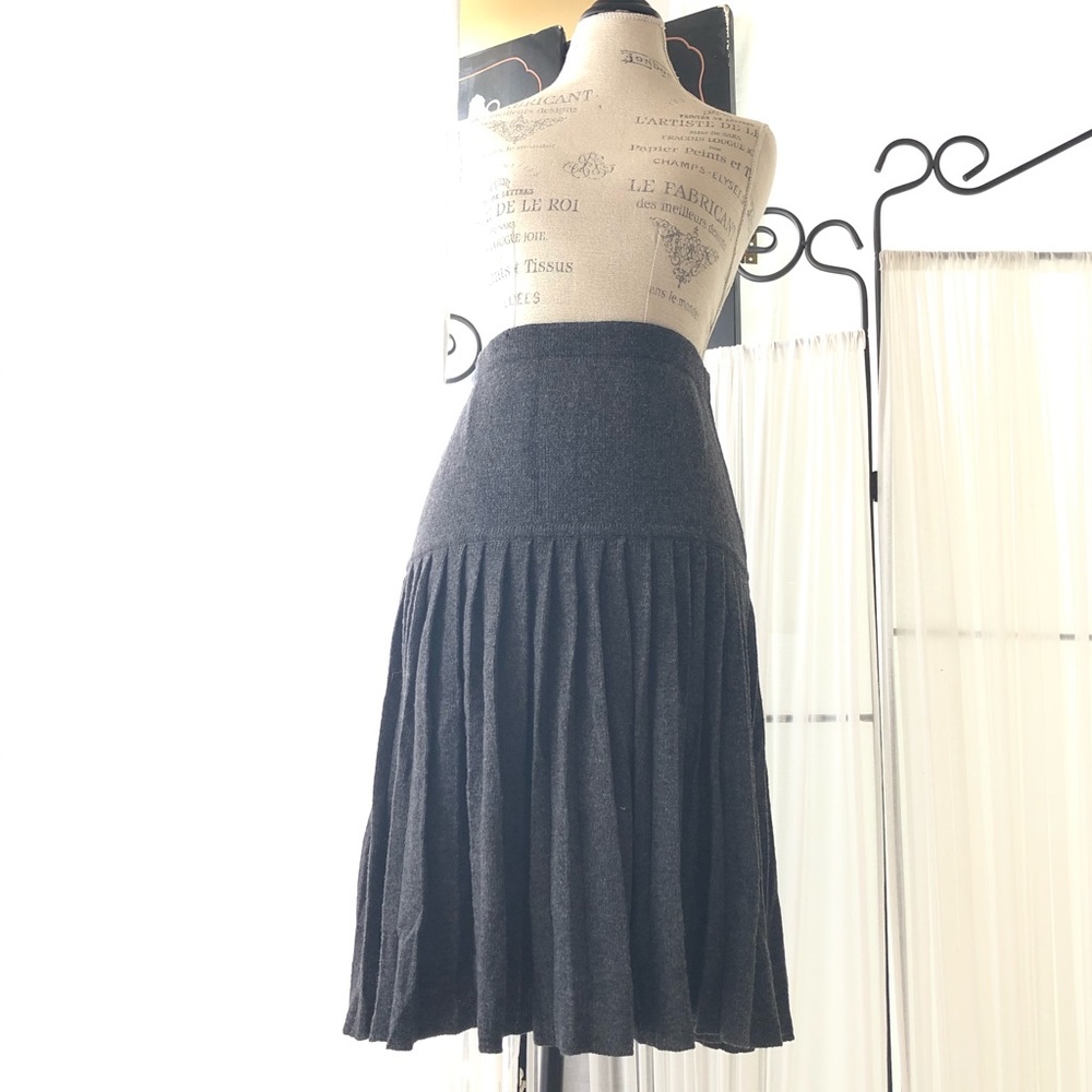 Vintage Daniel Hechter Paris Pleated Accordion Skirt